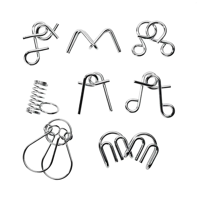 Smart Nine Rings Puzzle – Casse-Tête Métal Intelligente et Addictive