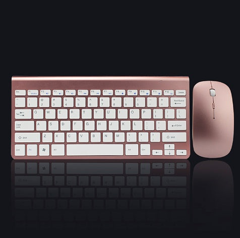 2.4G Wireless Keyboard and Mouse Combo – Portable Mini Keyboard & Mouse Set for Laptop, PC, Mac, Smart TV, and PS4