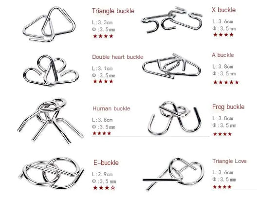 Smart Nine Rings Puzzle – Casse-Tête Métal Intelligente et Addictive