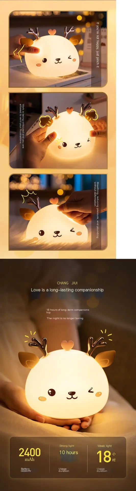 Magical Unicorn LED Night Light – Cute Bedside Lamp for Kids Bedroom & Gifts