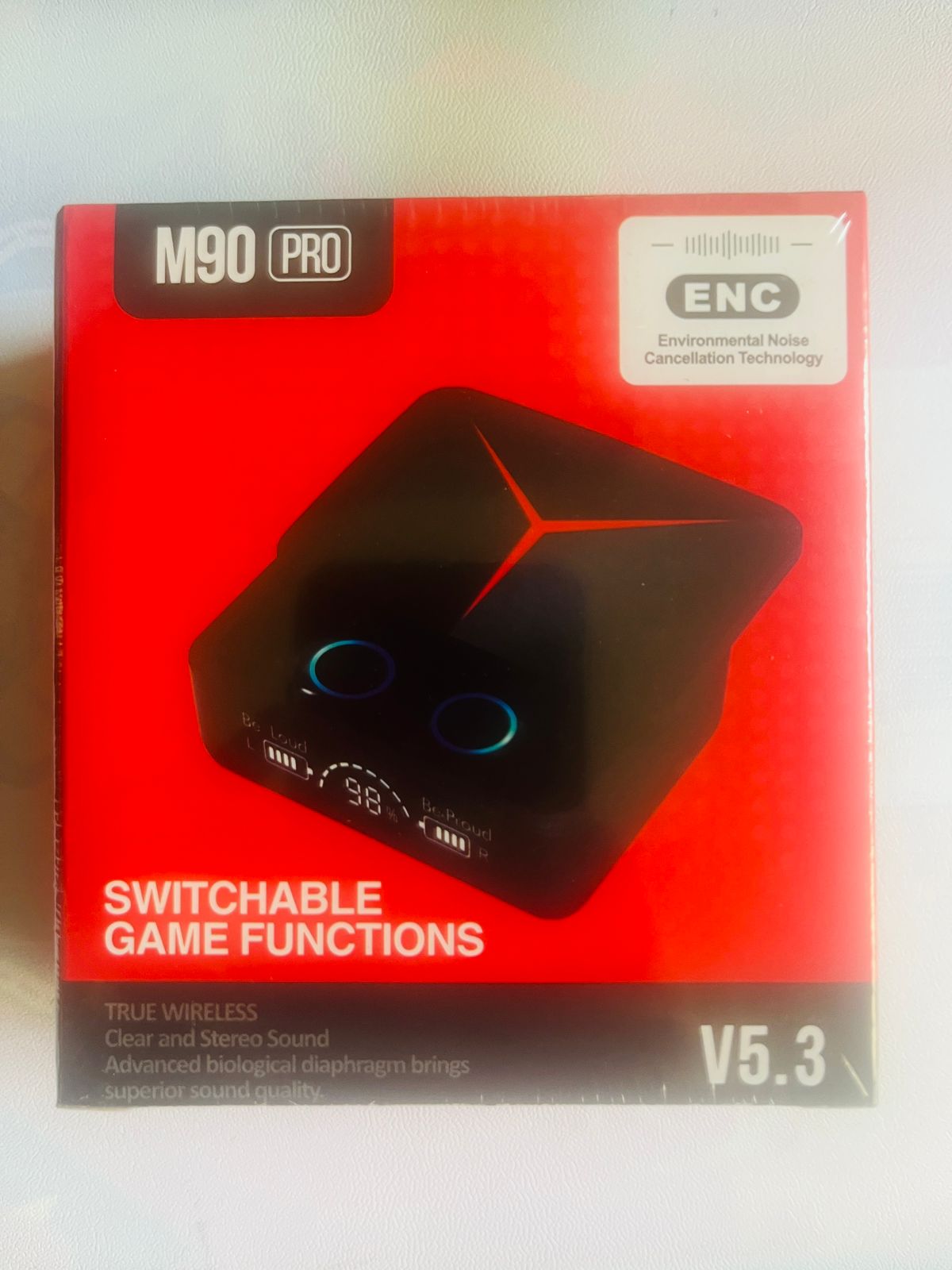 🎧 Écouteurs Bluetooth M90 Pro – TWS Sans Fil Haut de Gamme avec Écran LED, Basse Puissante, Faible Latence, Idéal pour le Sport, le Jeu et le Téléphone – Boîtier Power Bank Intégré