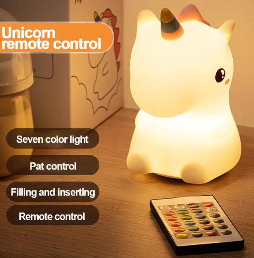 Magical Unicorn LED Night Light – Cute Bedside Lamp for Kids Bedroom & Gifts
